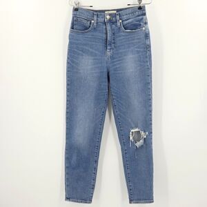 Madewell The Mom Jean Womens Size 26 Distressed High Waist Slouch Everyday Norm